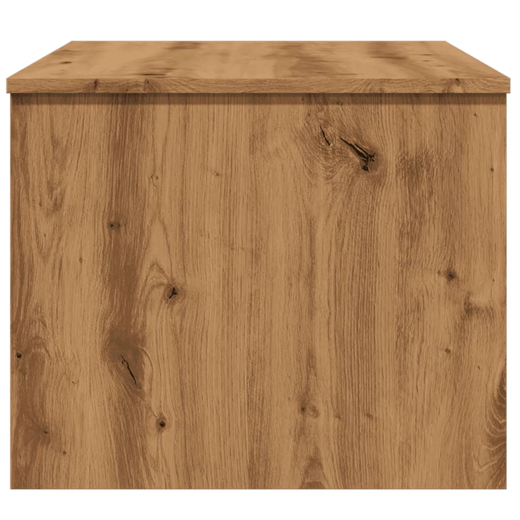 Table basse artisanale en chêne 80x50,5x41,5 cm en bois