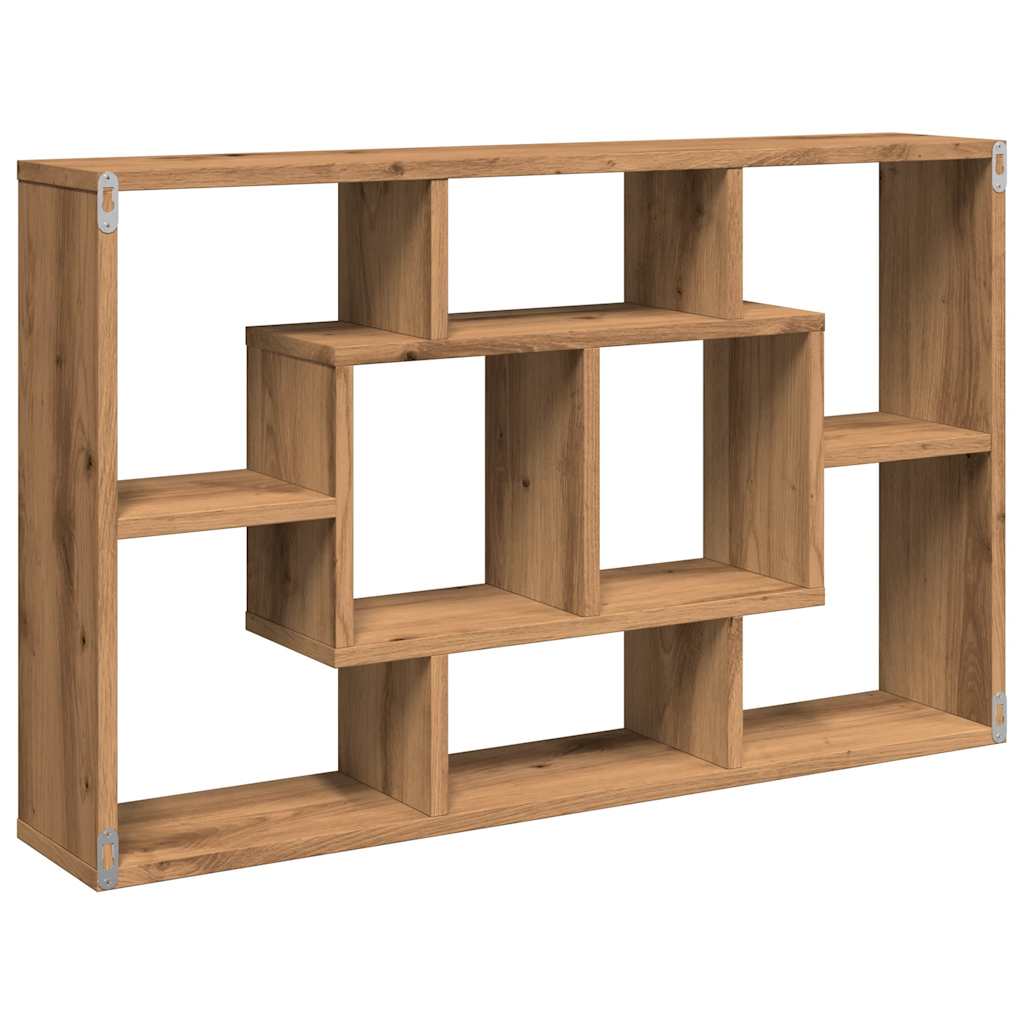 Wall shelf Artisan oak 85x16x52.5 cm wood material