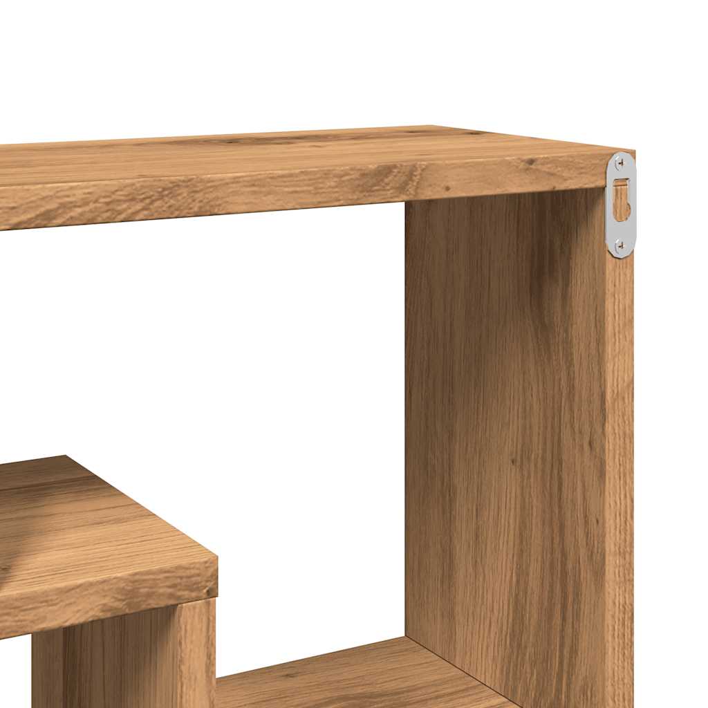 Wall shelf Artisan oak 85x16x52.5 cm wood material