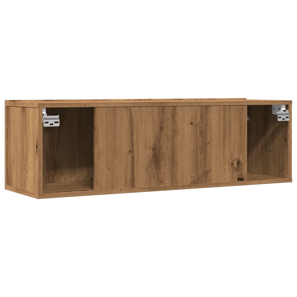 Meubles muraux TV 2 pcs. Chêne artisanal 100x30x30 cm