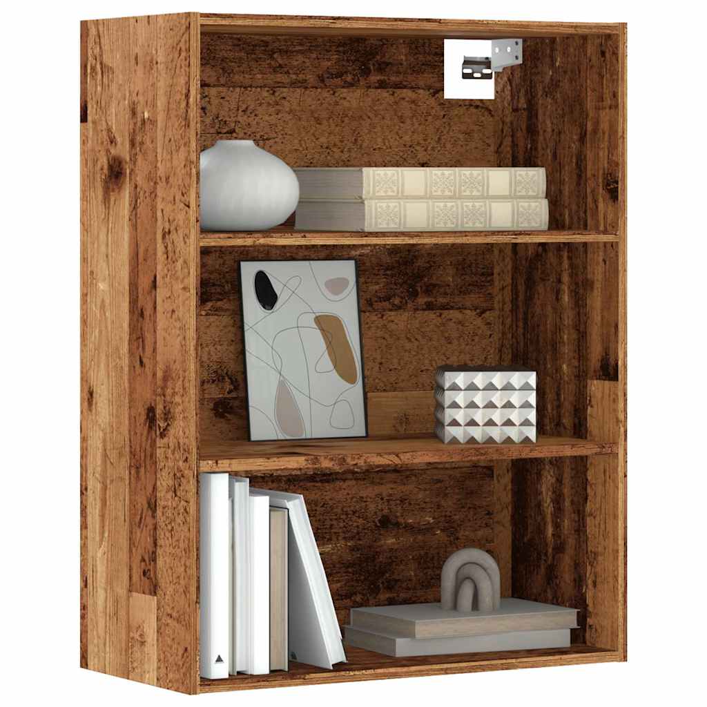 Étagère murale aspect bois ancien 69,5x32,5x90 cm