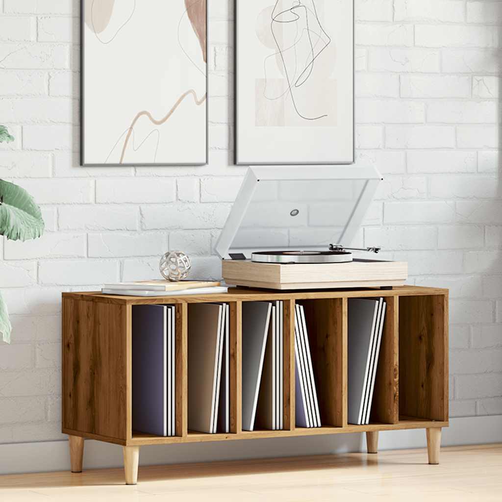 Armoire artisanale en panneaux de chêne 100x38x48 cm matériau bois