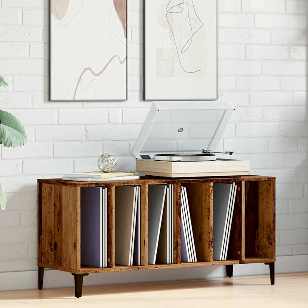 Armoire à panneaux aspect bois de récupération 100x38x48 cm en matériau bois