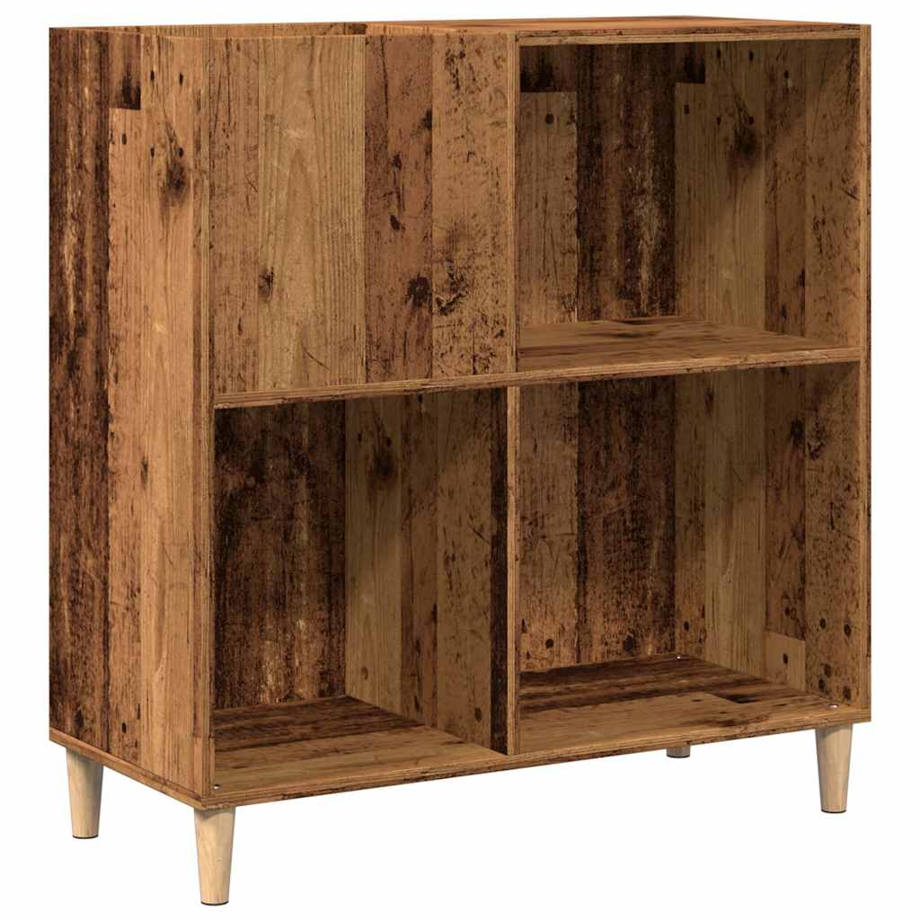 Armoire à panneaux aspect bois de récupération 84,5x38x89 cm en matériau bois