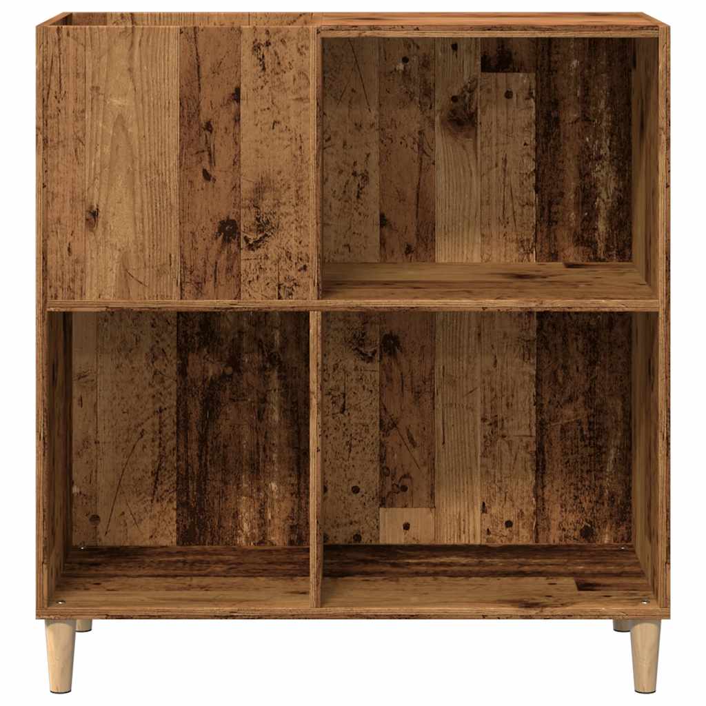 Armoire à panneaux aspect bois de récupération 84,5x38x89 cm en matériau bois