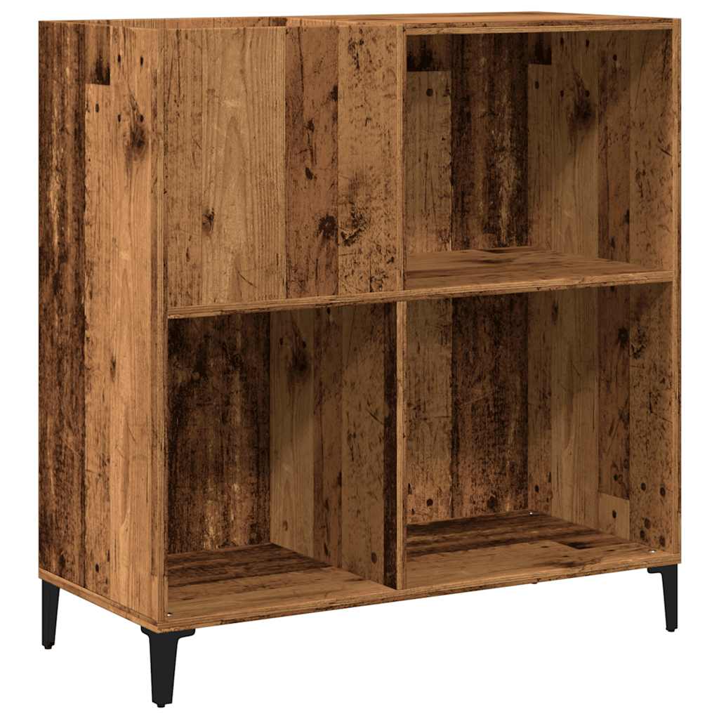 Armoire à panneaux aspect bois de récupération 84,5x38x89 cm en matériau bois