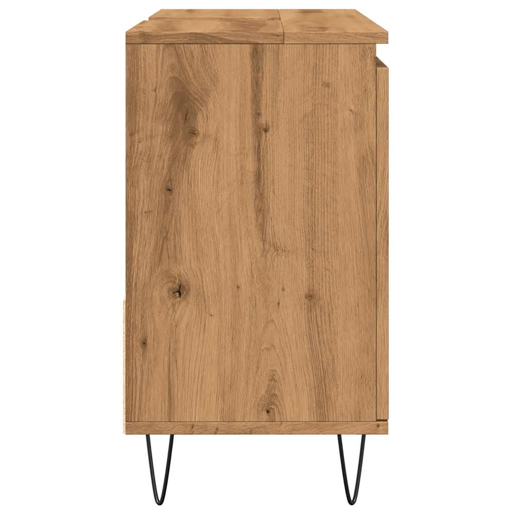 Waschbeckenunterschrank Artisan-Eiche 65x33x60 cm Holzwerkstoff