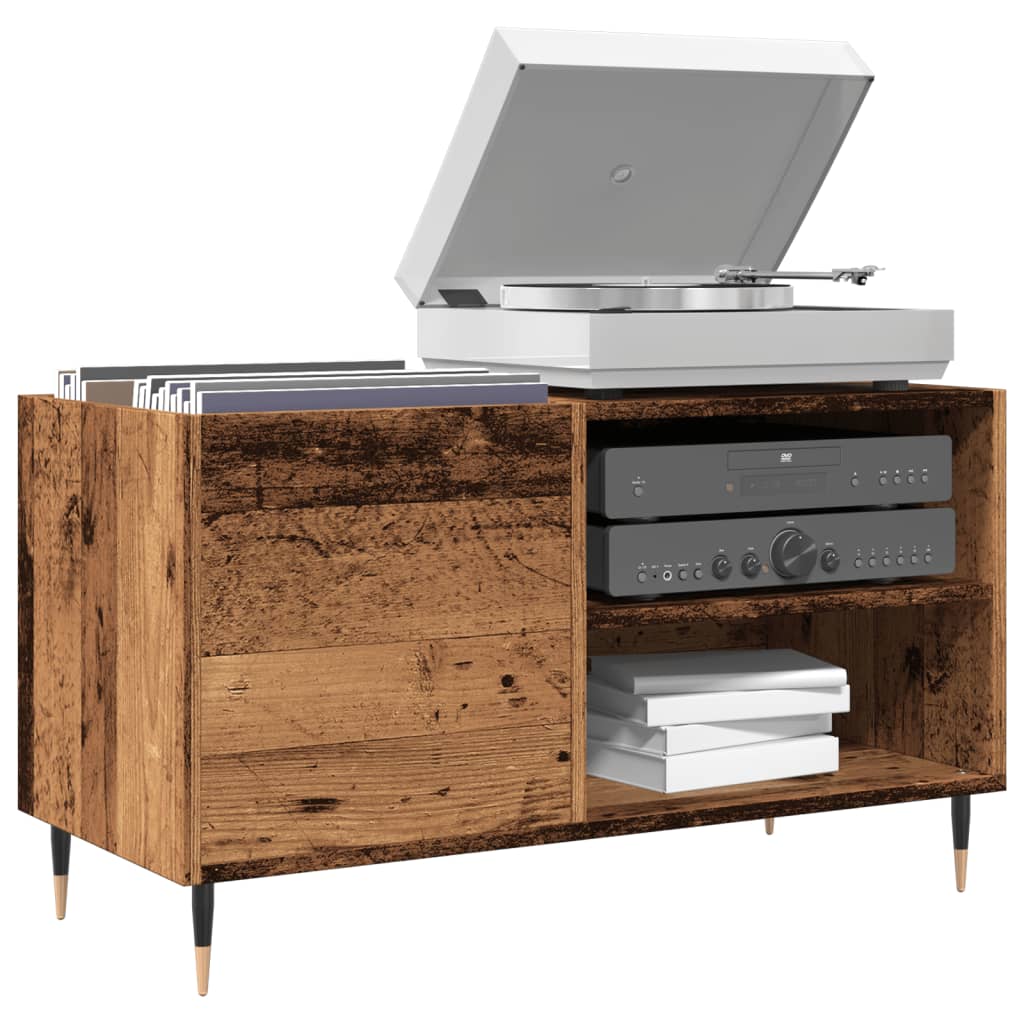 Armoire à panneaux aspect bois de récupération 84,5x38x48 cm en matériau bois