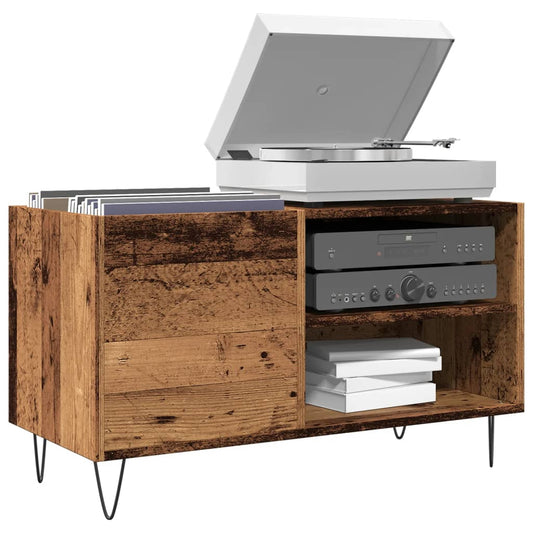 Armoire à panneaux aspect bois de récupération 84,5x38x48 cm en matériau bois