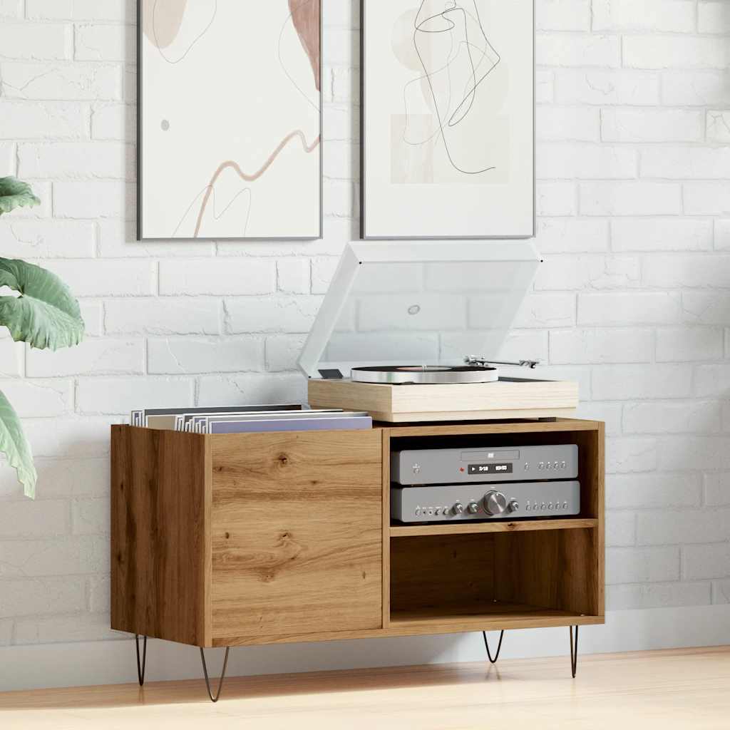 Armoire artisanale en panneaux de chêne 84,5x38x48 cm matériau bois