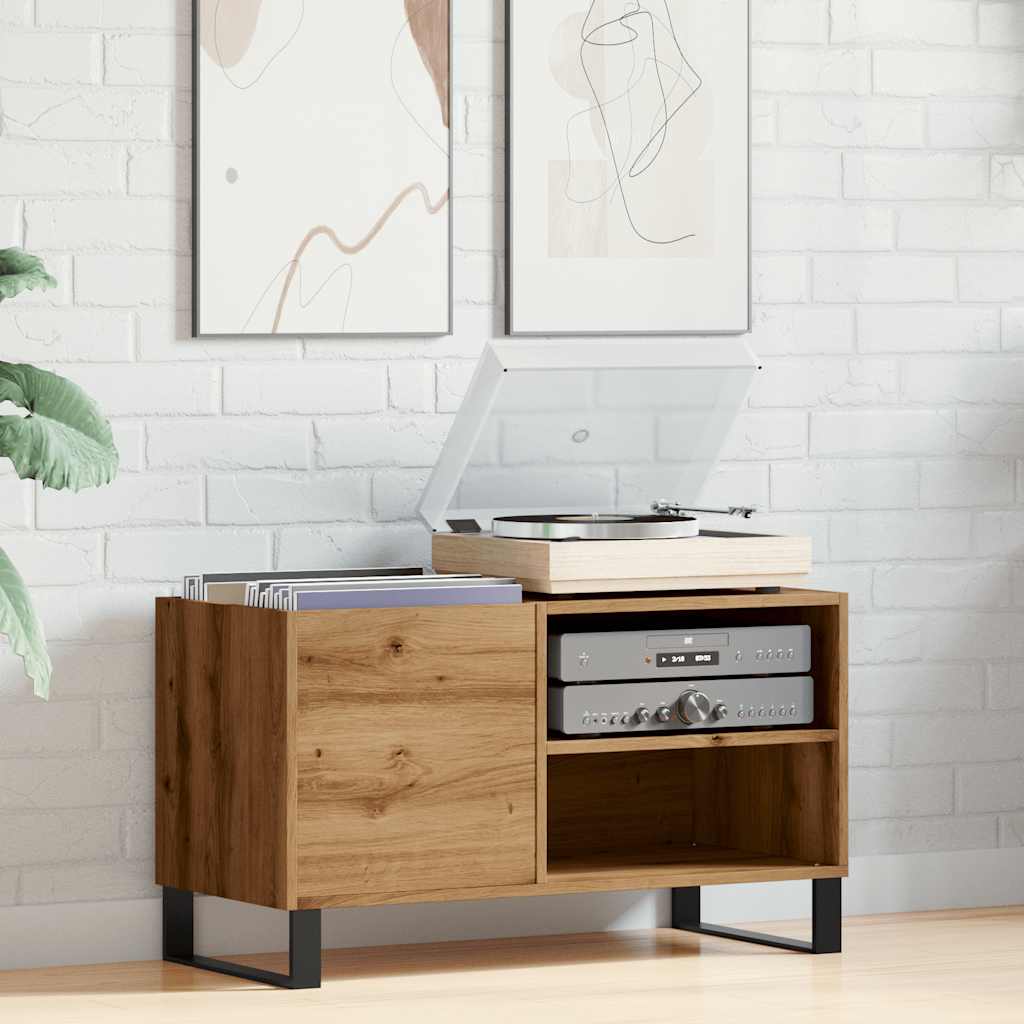 Record Cabinet Artisan Oak 84.5x38x48 cm Wood Material