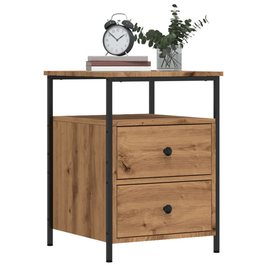 Bedside tables 2 pcs. Artisan oak 44x45x60 cm wood material