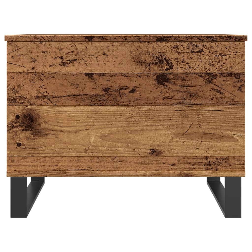 Table basse aspect bois de récupération 60x44,5x45 cm en bois