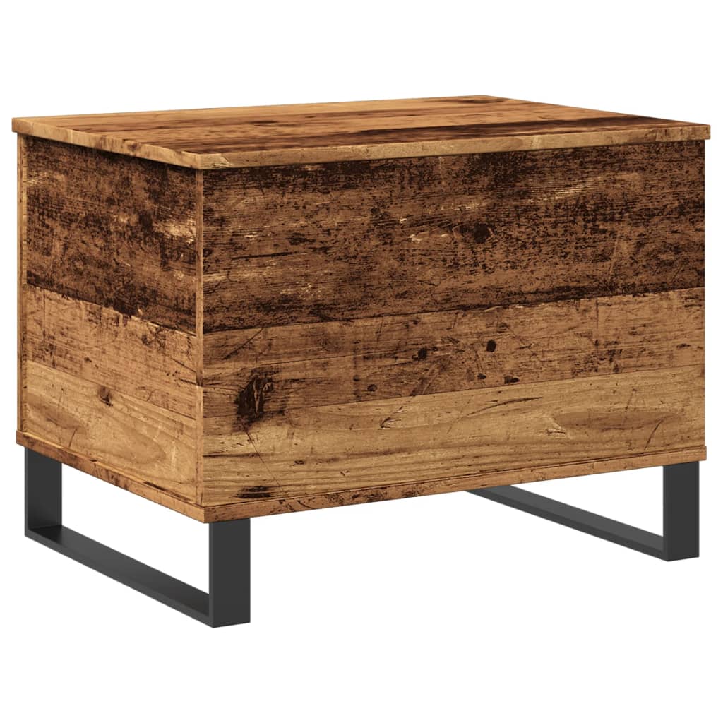 Table basse aspect bois de récupération 60x44,5x45 cm en bois