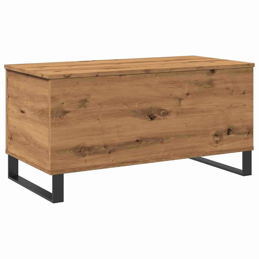 Table basse artisanale en chêne 90x44,5x45 cm en bois