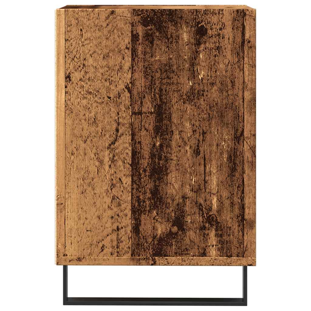 Meuble TV aspect bois de récupération 100x35x55 cm en bois