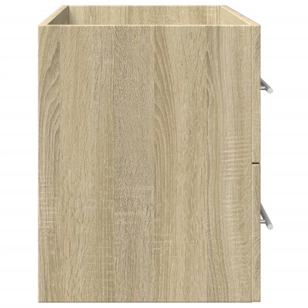 Meuble sous lavabo aspect bois de récupération 80x38,5x48 cm