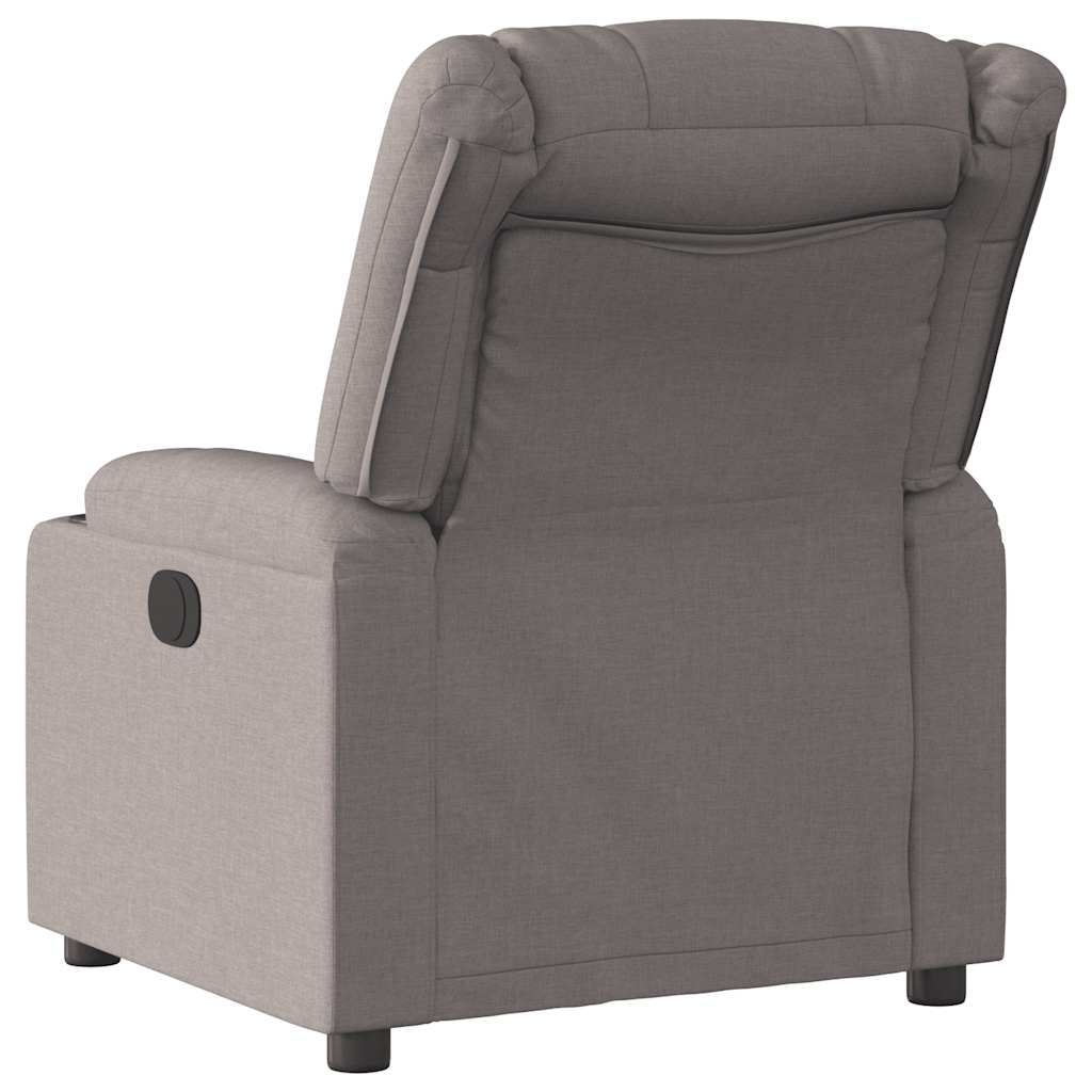 Fauteuil relax tissu taupe