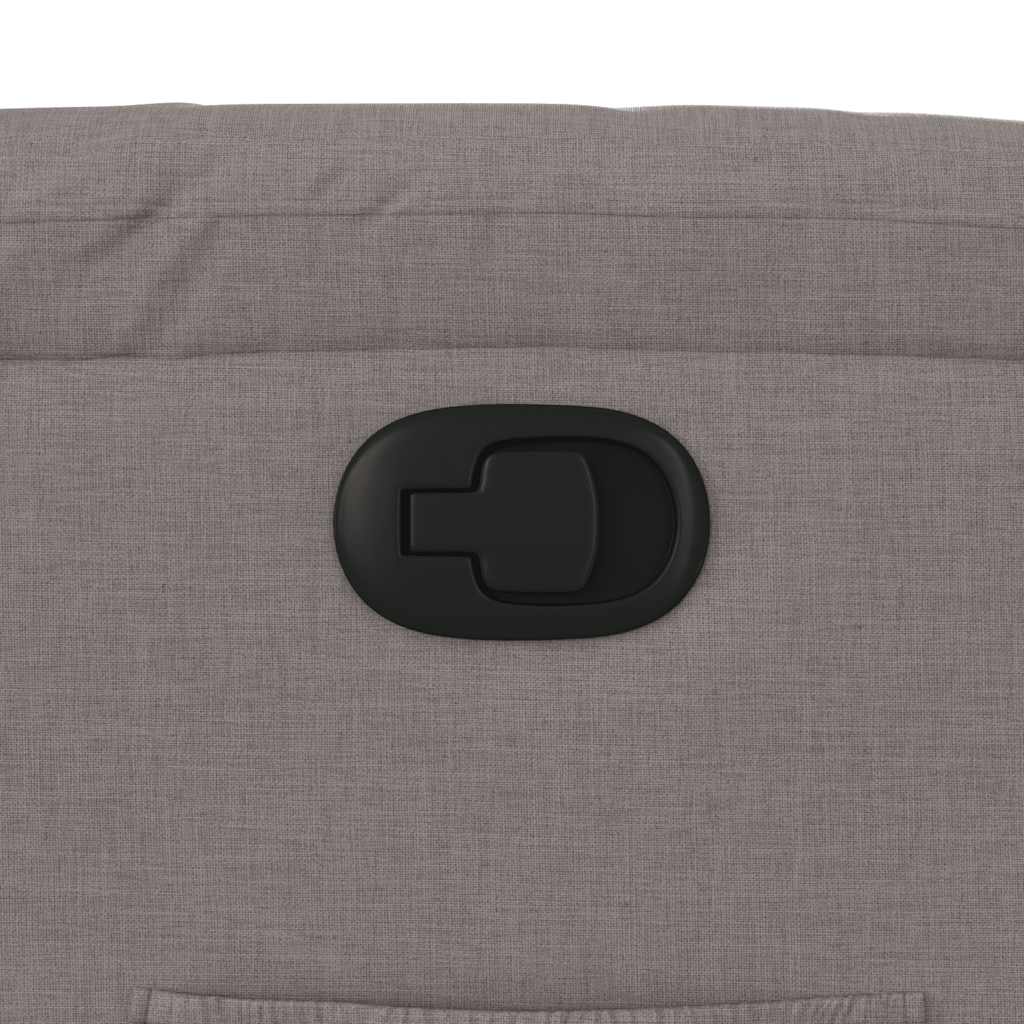 Fauteuil relax tissu taupe
