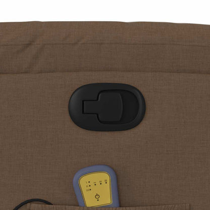 Massagesessel Braun Stoff