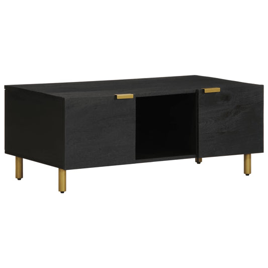 Coffee Table Black 100x54x40 cm Wood Material