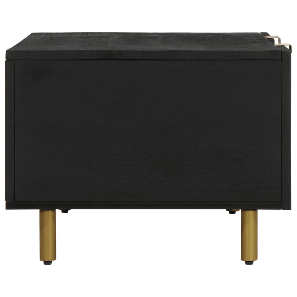 Coffee Table Black 100x54x40 cm Wood Material