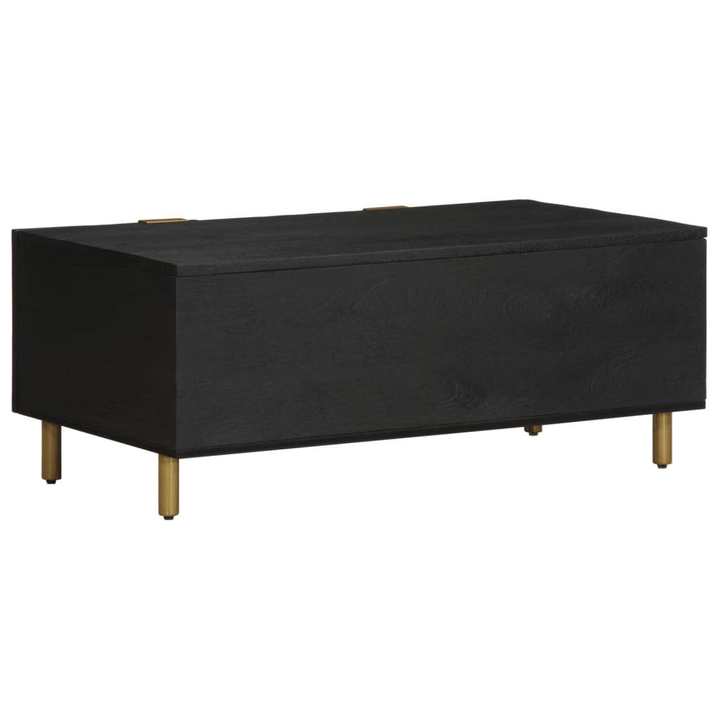 Coffee Table Black 100x54x40 cm Wood Material