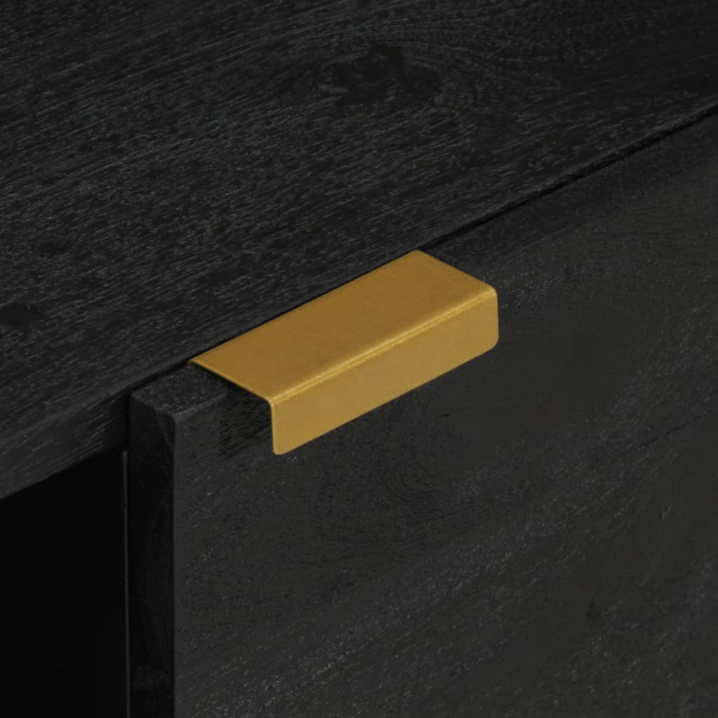 Coffee Table Black 100x54x40 cm Wood Material