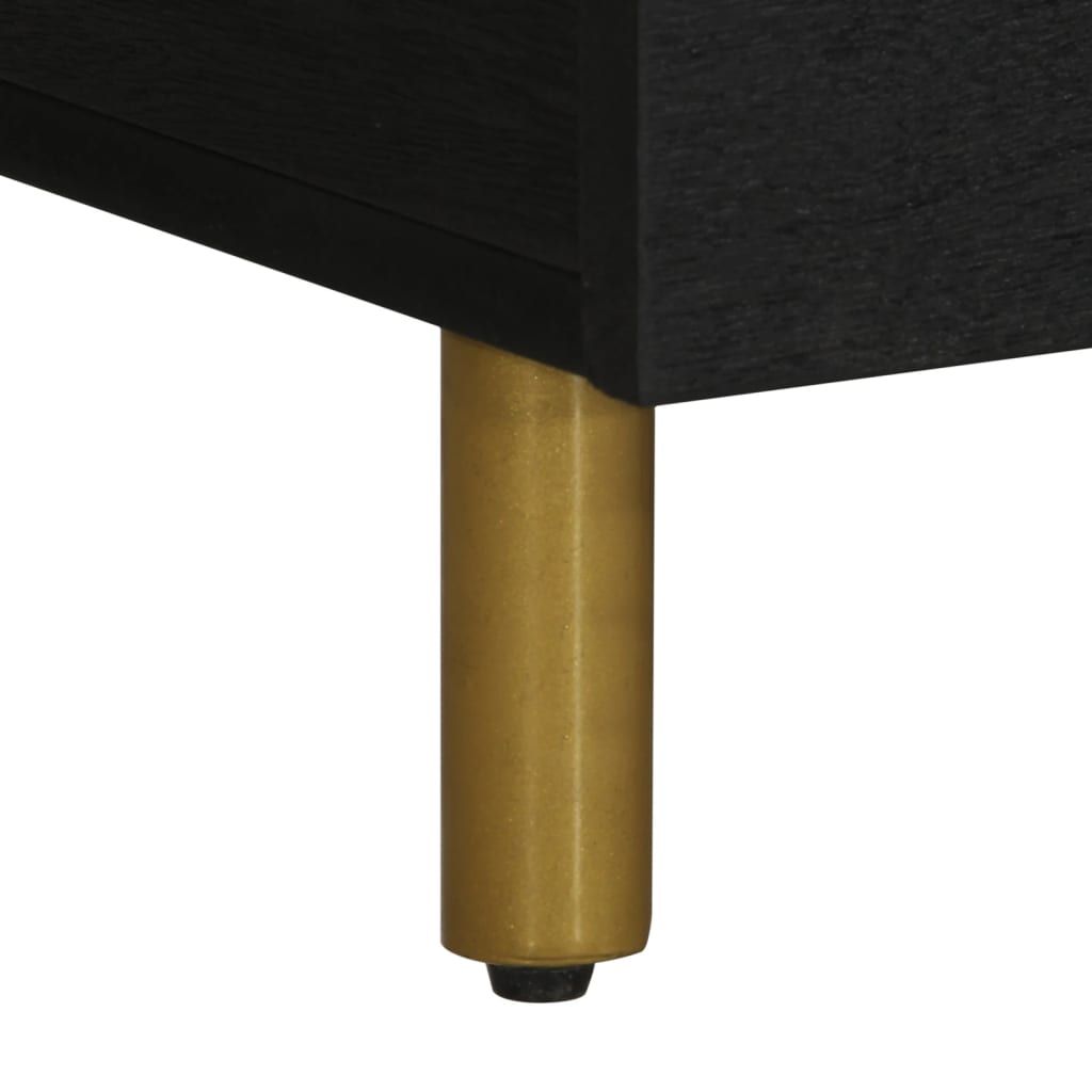 Coffee Table Black 100x54x40 cm Wood Material
