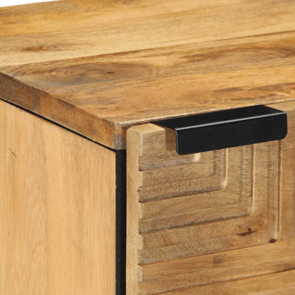 Nachttische 2 Stk. Braun 40x33x46 cm Massivholz Mango