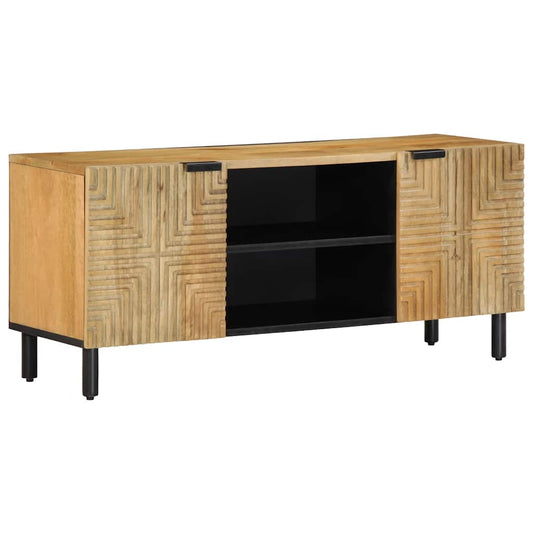 TV-Schrank Braun 105x33x46 cm Massivholz Mango