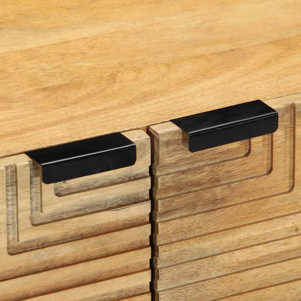 Table basse marron 80x50x40 cm en bois de manguier massif