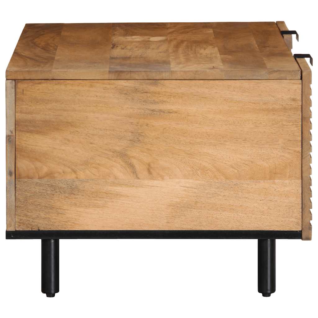 Table basse marron 100x54x40 cm en bois de manguier massif