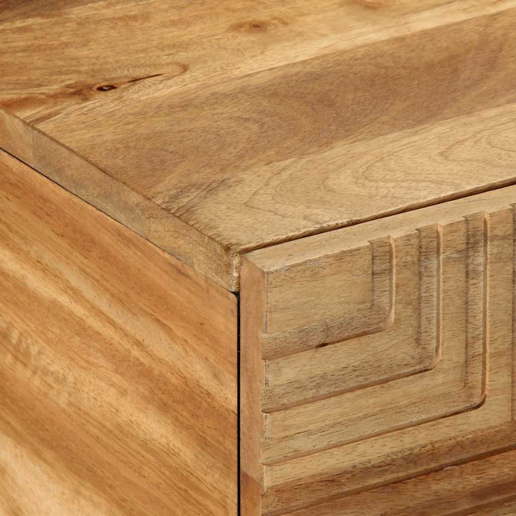 Table basse marron 100x54x40 cm en bois de manguier massif