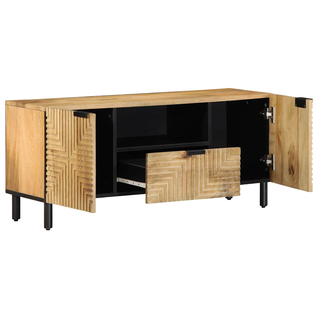 TV-Schrank Braun 105x33x46 cm Massivholz Mango