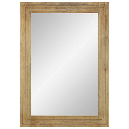 Badspiegel Braun 50x70x2,5 cm Massivholz Mango
