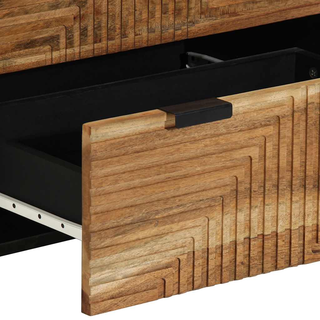 Sideboard 60x33x75 cm Massivholz Akazie
