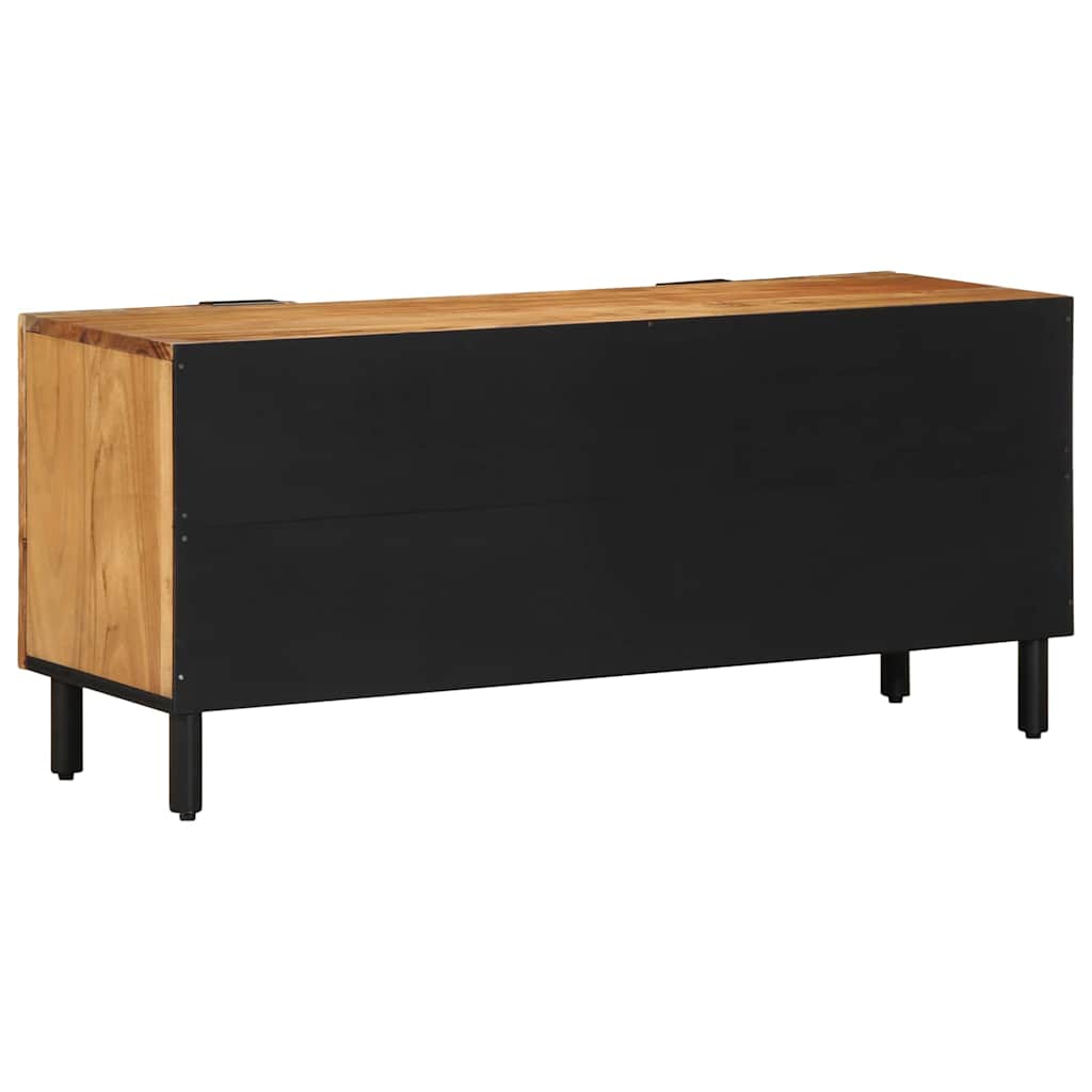 TV-Schränk mit Regal Braun 105 x 33 x 46 cm Massivholz Mango