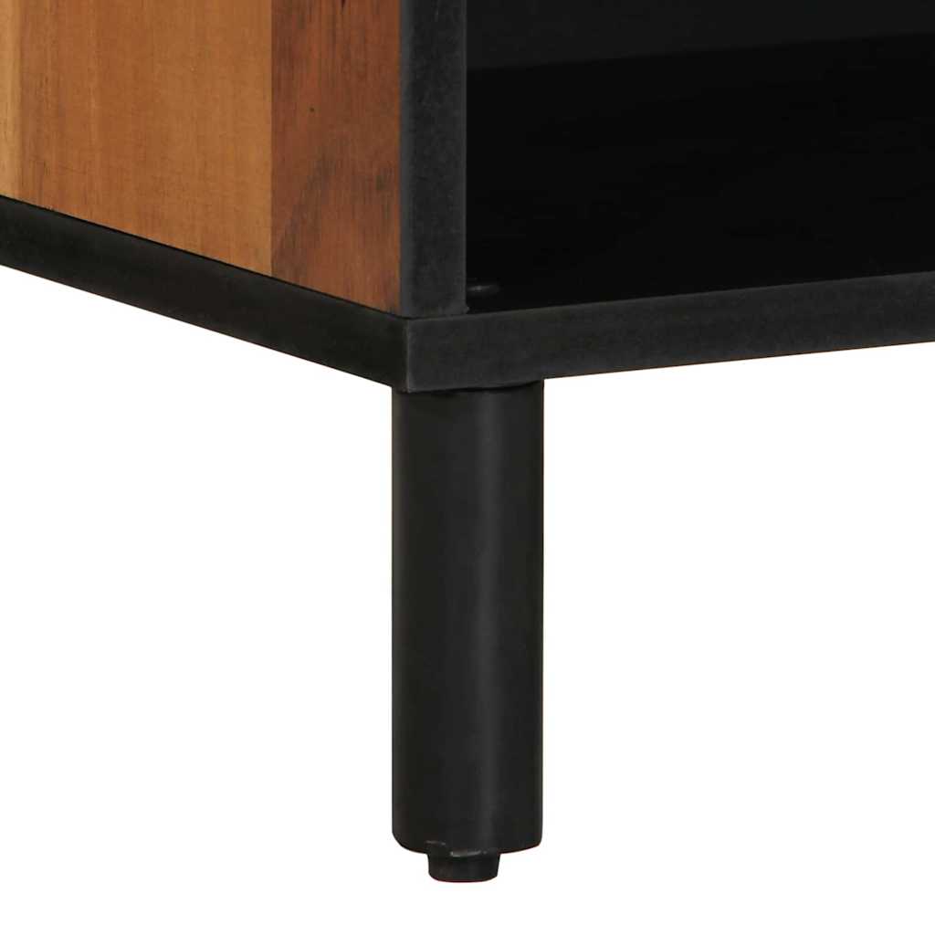 TV-Schränk mit Regal Braun 80 x 31,5 x 46 cm Massivholz Akazie