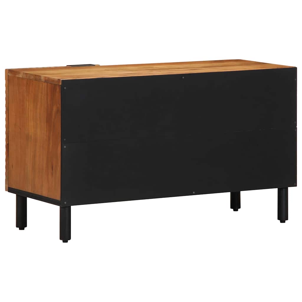 TV-Schränk mit Regal Braun 80 x 31,5 x 46 cm Massivholz Akazie