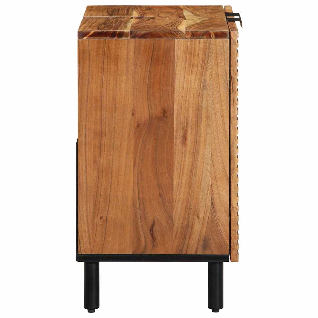 Waschbeckenschrank Braun 62 x 33 x 58 cm Massivholz Mango