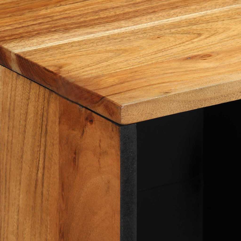 Sideboard Natural 80 x 33 x 75 cm Massivholz Akazie