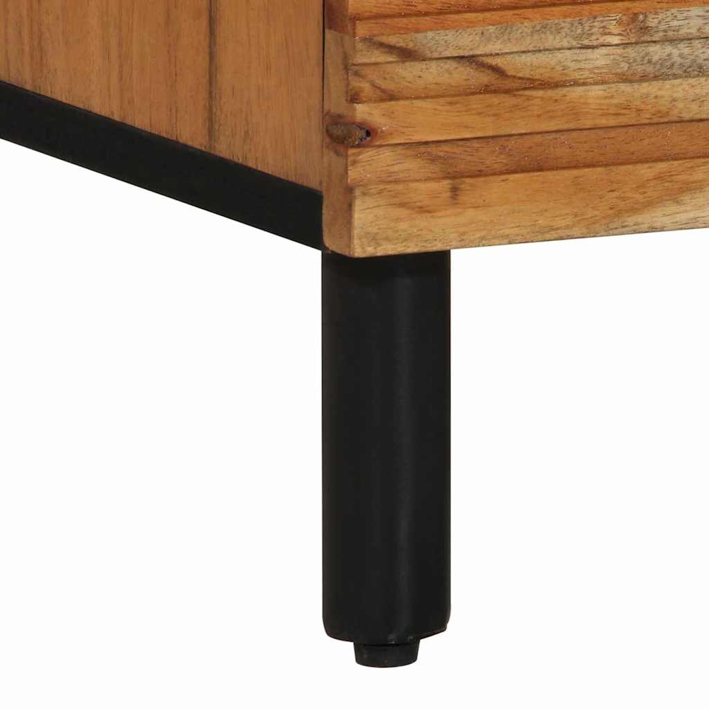 Sideboard Natural 80 x 33 x 75 cm Massivholz Akazie