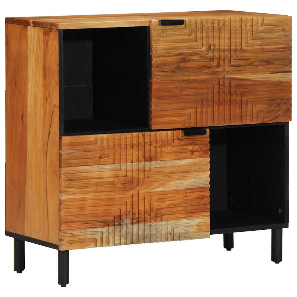 Sideboard Natural 80 x 33 x 75 cm Massivholz Akazie