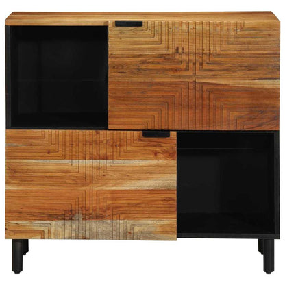 Sideboard Natural 80 x 33 x 75 cm Massivholz Akazie