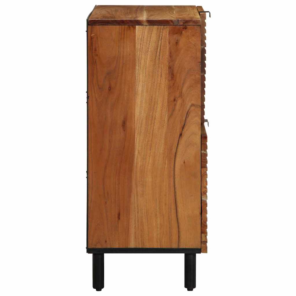 Sideboard Natural 80 x 33 x 75 cm Massivholz Akazie