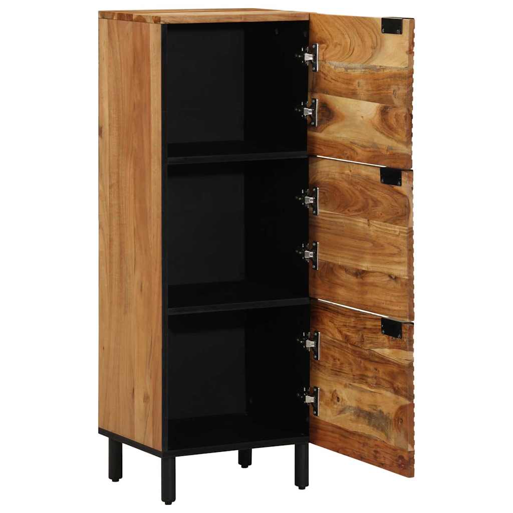 Highboard mit Regal Braun 40 x 33 x 110 cm Massivholz Mango