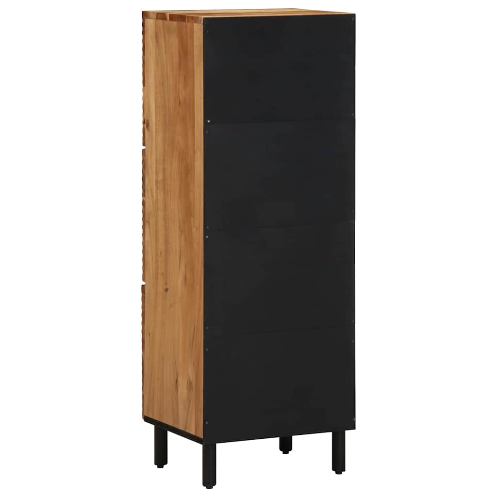 Highboard mit Regal Braun 40 x 33 x 110 cm Massivholz Mango