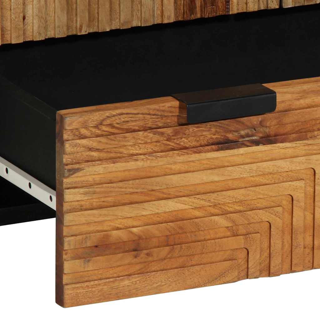 Highboard Natural 60 x 33 x 100 cm Massivholz Akazie