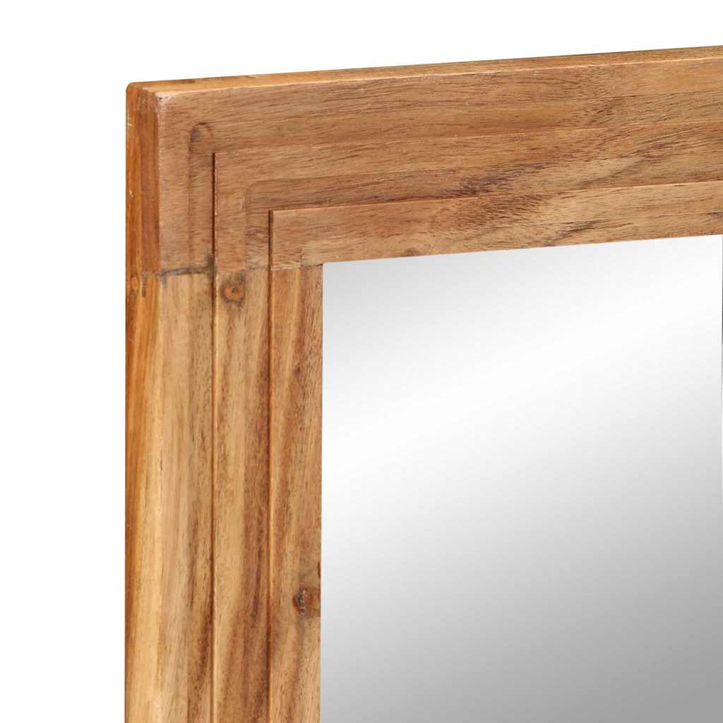 Badezimmer Spiegel Wandmontiert Braun 70 x 50 x 2.5 cm